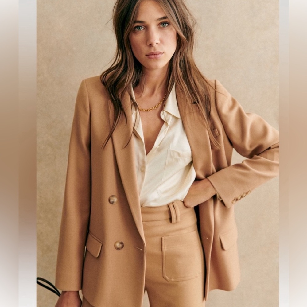 NWOT Sezane Christie Jacket in Camel